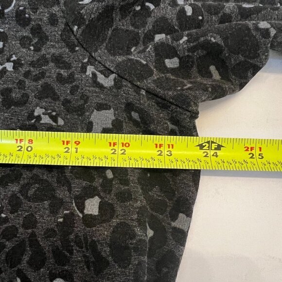 Melissa McCarthy x Seven7‎ Long Sleeve Black Leopard Jersey Tunic Top XL (READ) - Picture 6 of 10